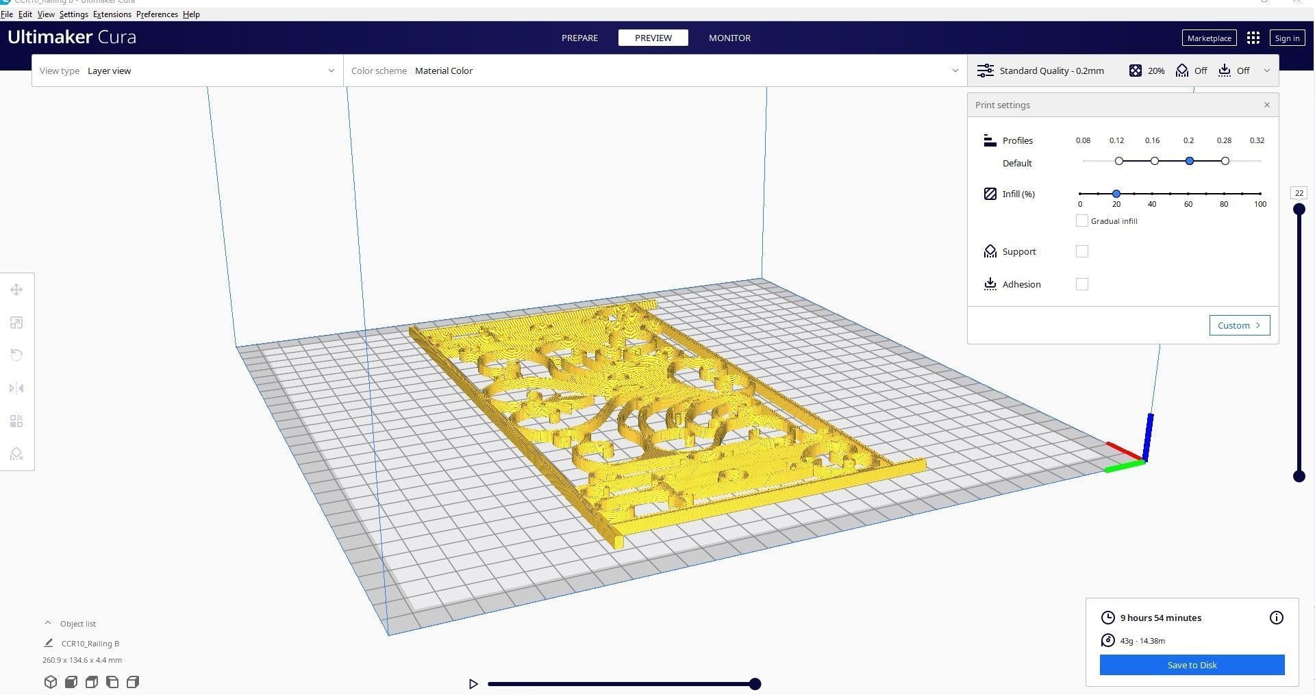 railing B ornate wrought iron 3D print model_2