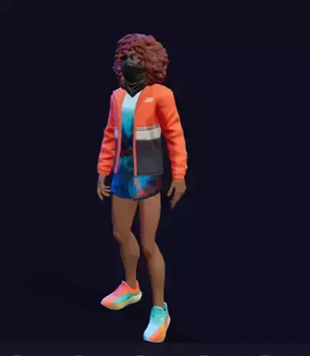 RIAG CHARACTER FOR CREATING STYLE GAMES Battle Royale 3D model