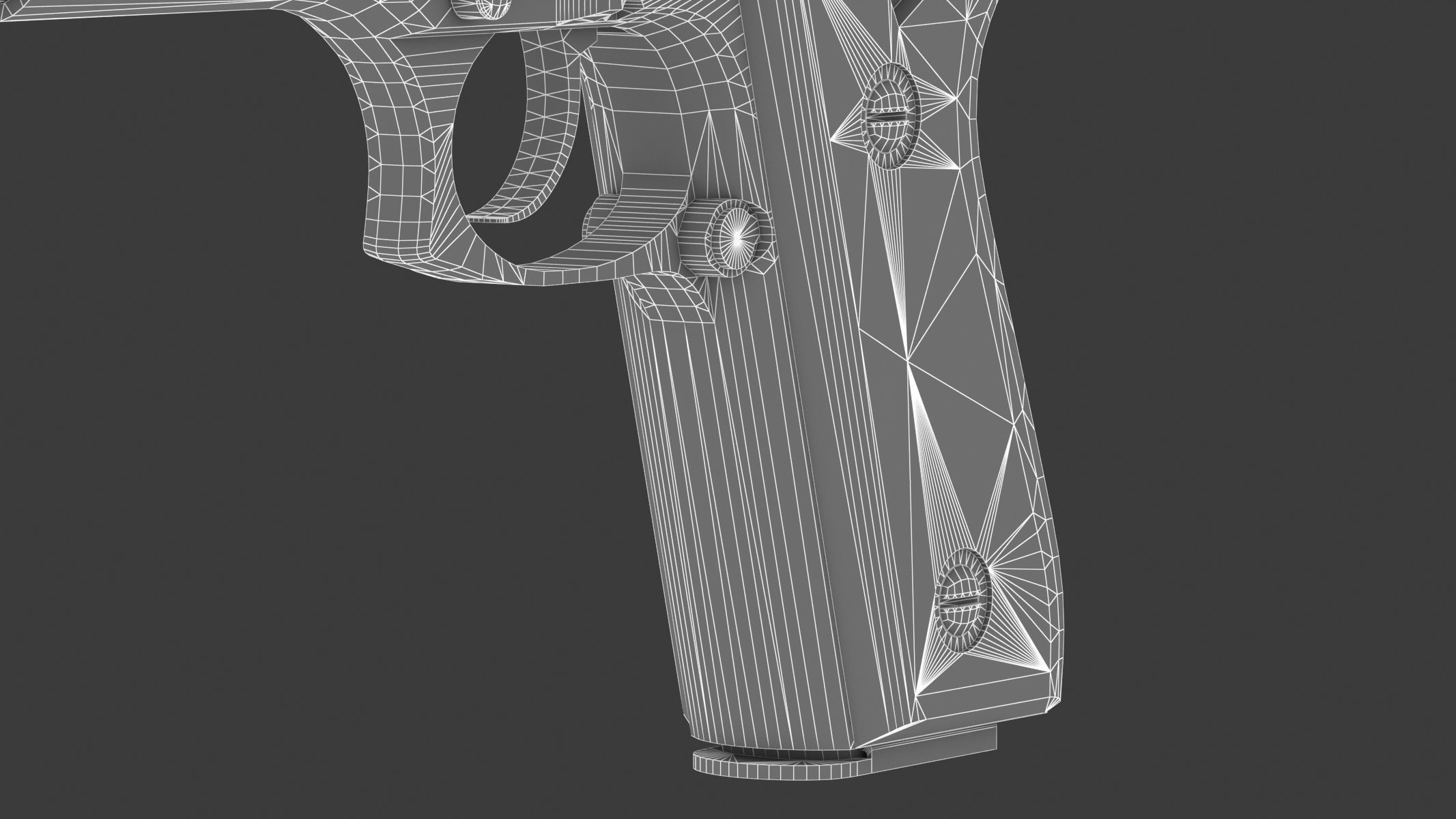 Taurus PT92 Low Poly Realistic V2 Low-poly 3D model_23