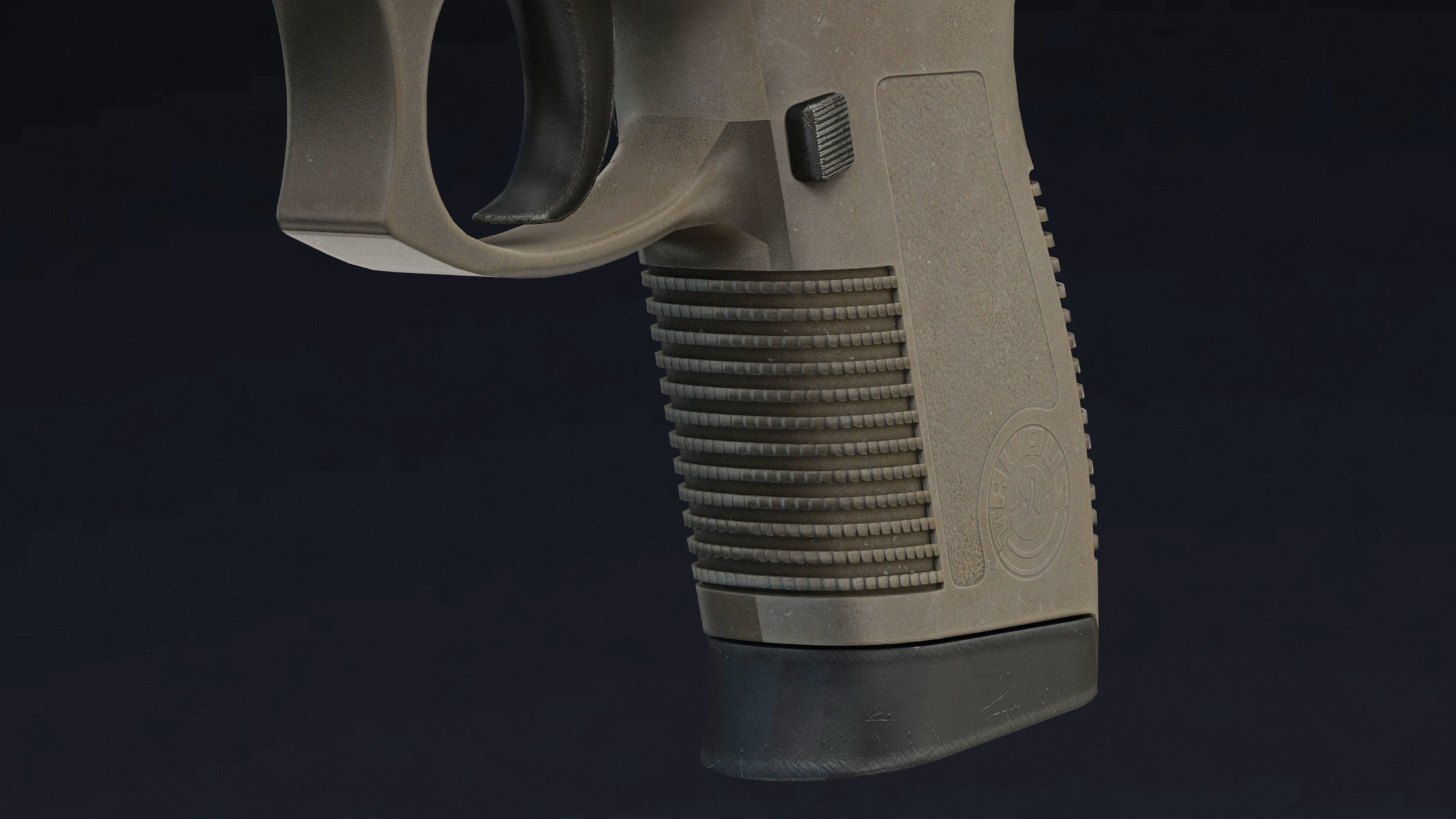 Taurus PT145 Low Poly Realistic V2 Low-poly 3D model_8