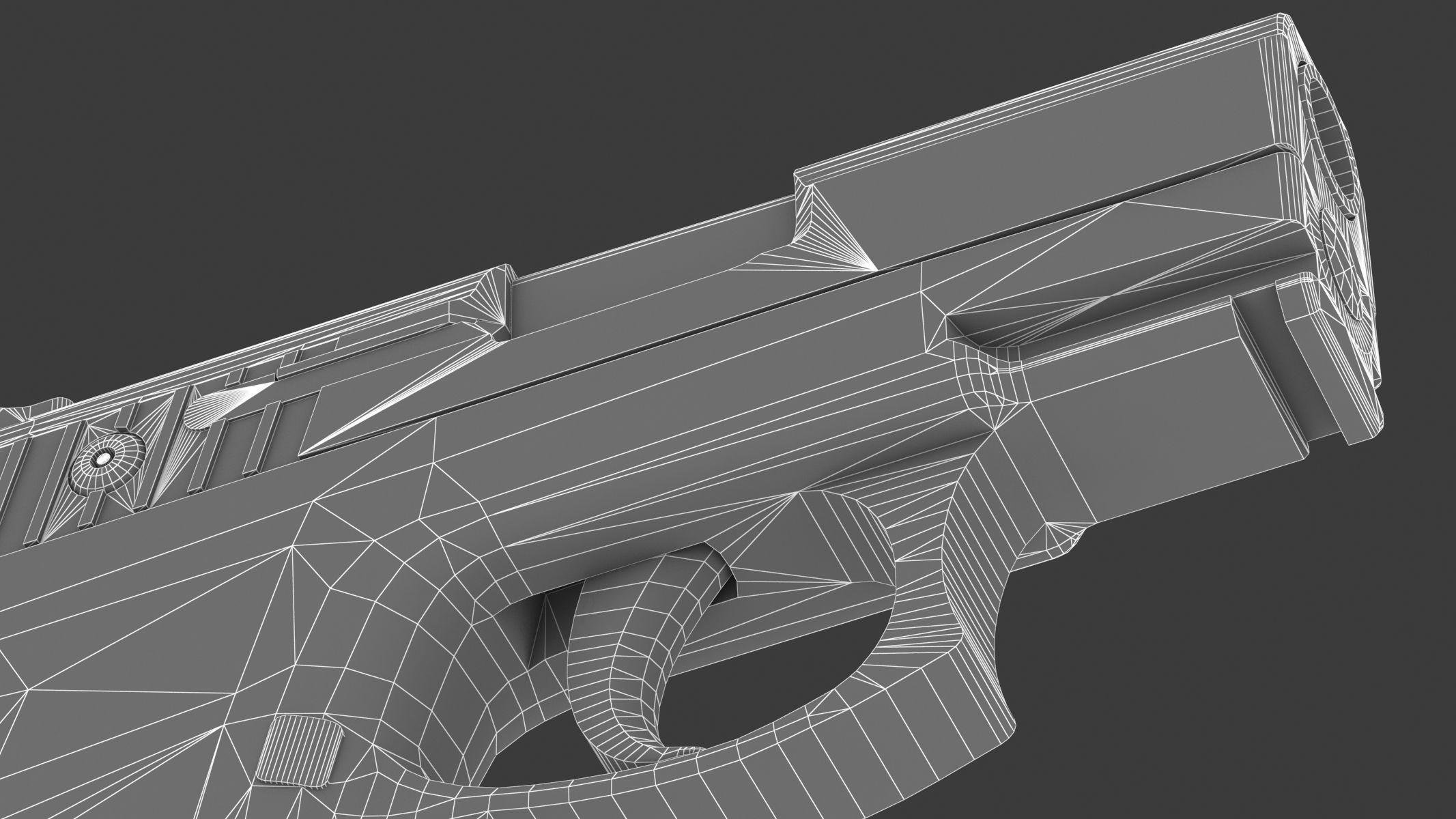 Taurus PT145 Low Poly Realistic V2 Low-poly 3D model_27