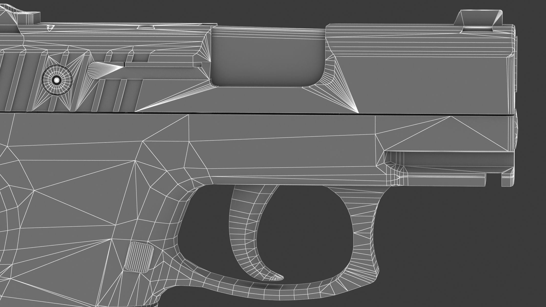 Taurus PT145 Low Poly Realistic V2 Low-poly 3D model_20