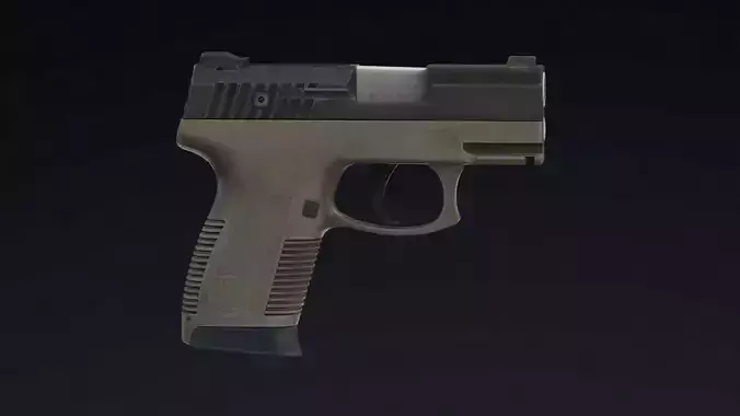 Taurus PT145 Low Poly Realistic V2 Low-poly 3D model