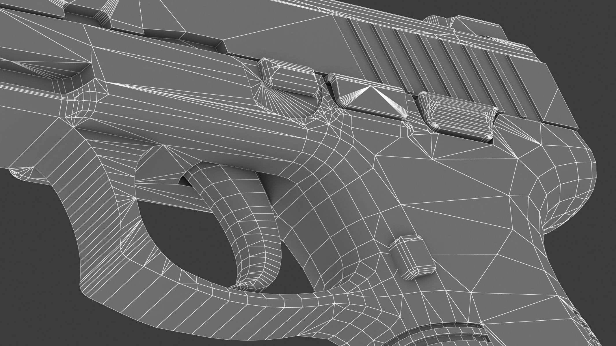 Taurus PT145 Low Poly Realistic V2 Low-poly 3D model_28