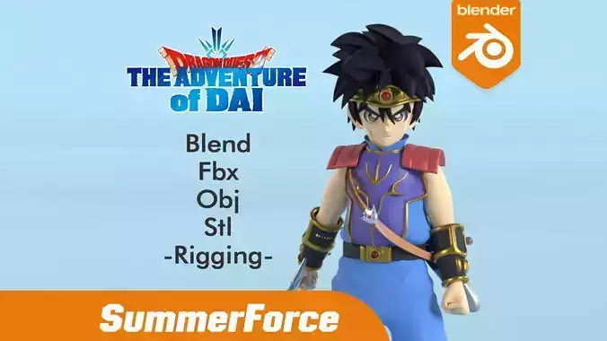 Dai Dragon Quest The Adventure of Dai 3D model
