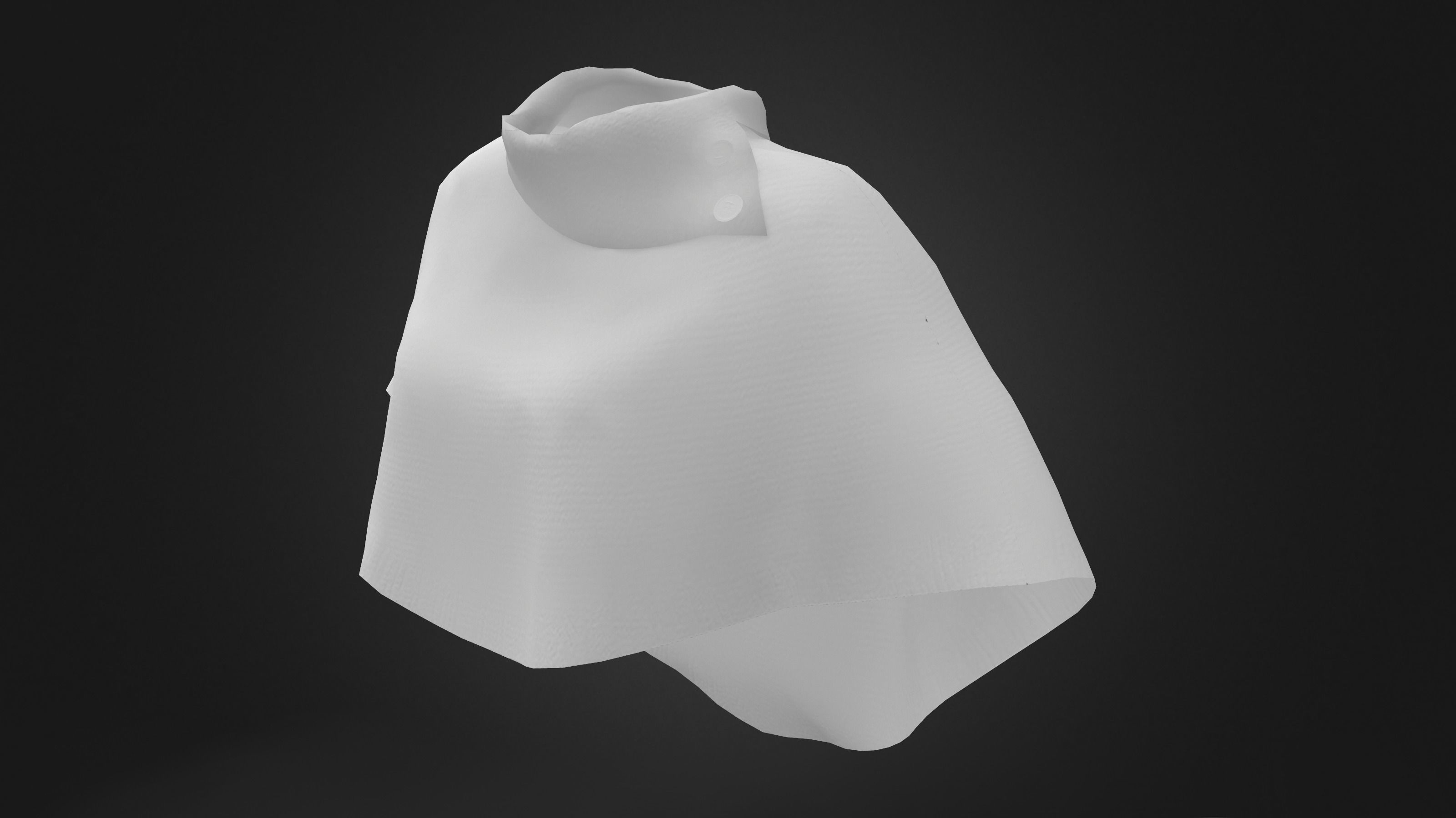 Ladies Poncho V1 Low-poly 3D model_10