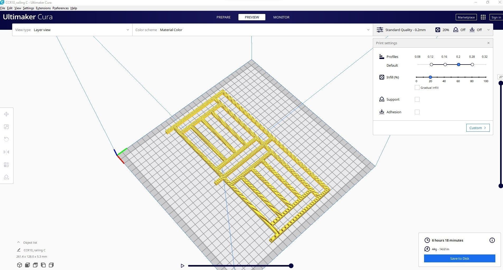 railing c metal bed frame 3D print model_4