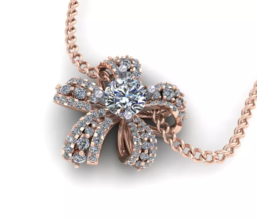 Bow Tie Pendant 3D print model