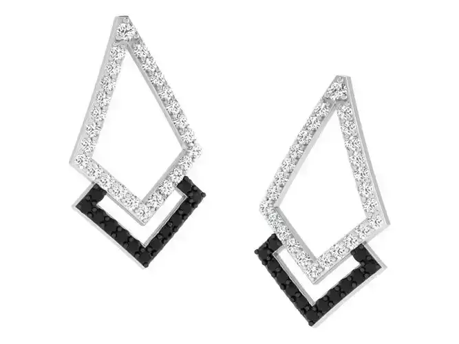 Diamond Earring for Women 3D print model