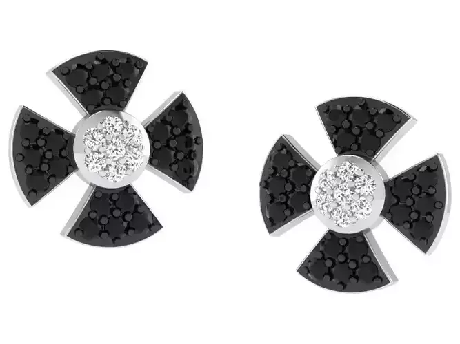 Diamond Earring 3D print model