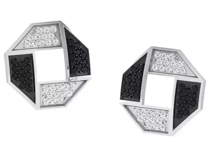 Diamond Earring 3D print model
