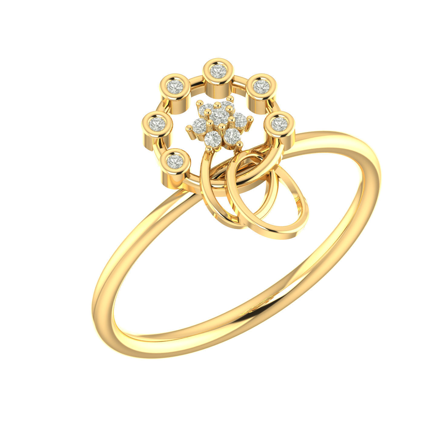 Ring Earrings Pendant Combo 3D print model_5