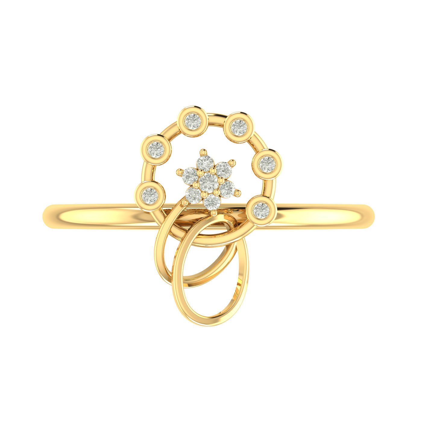 Ring Earrings Pendant Combo 3D print model_9