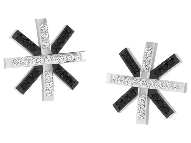 Diamond Earring 3D print model