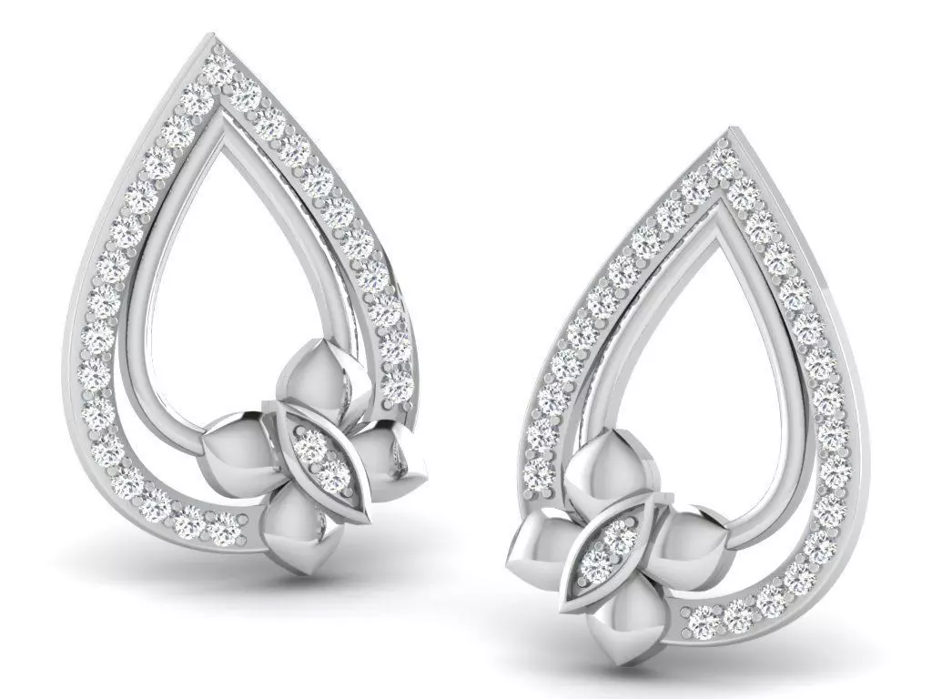 Diamond Earring 3D print model