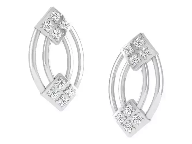 Diamond Earring 3D print model