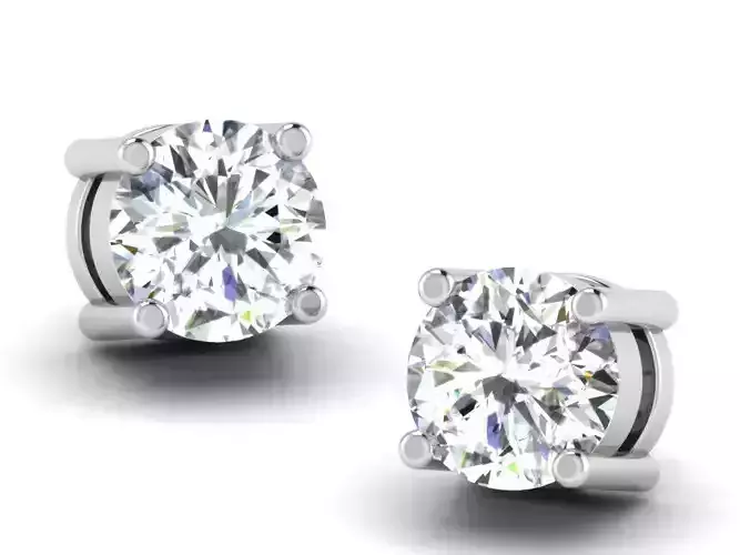Solitaire Diamond Earring