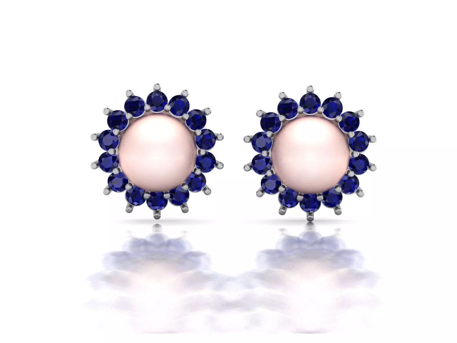 Women Solitaire Opal Stone  Earring 3D print model_0