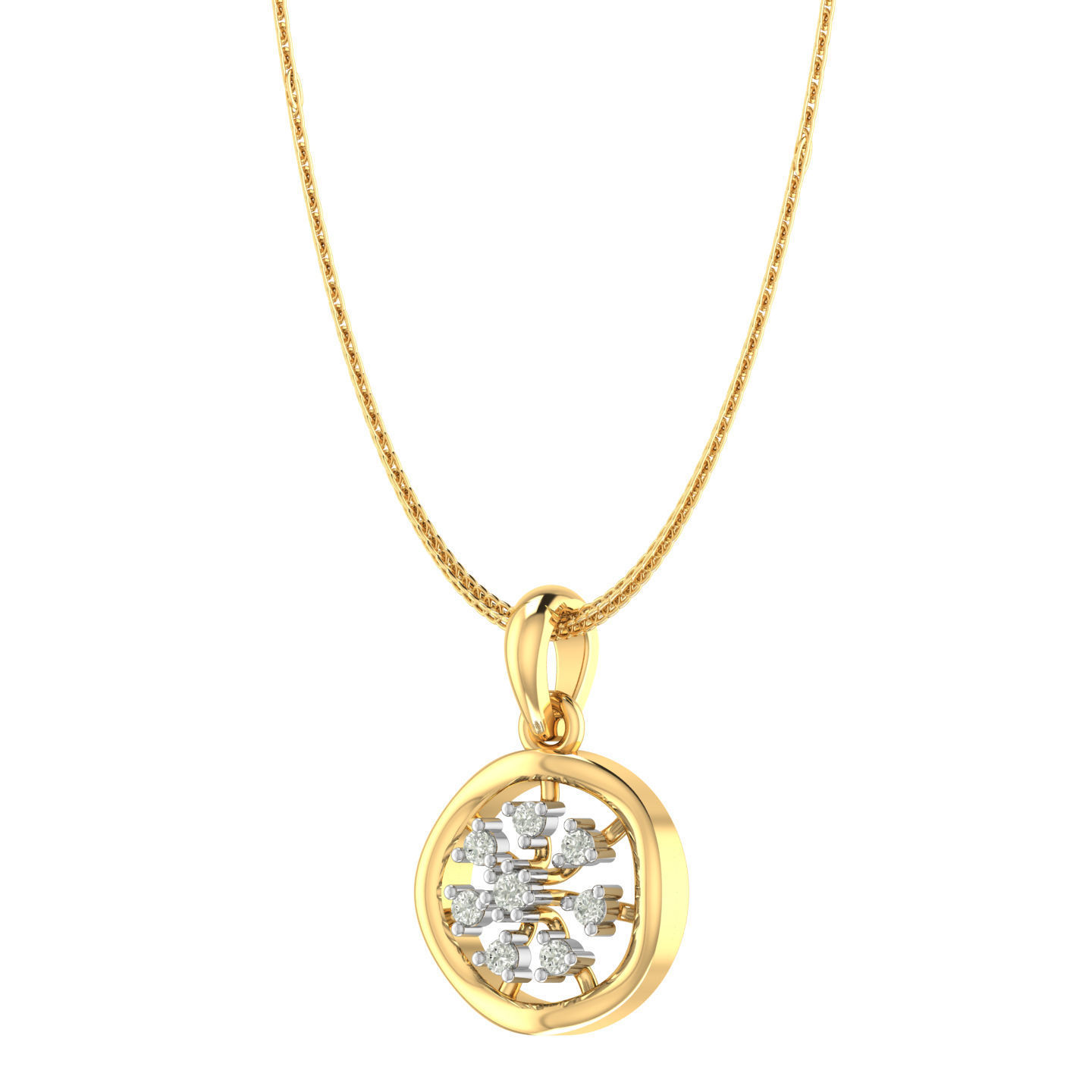 Ring Earrings Pendant Combo 3D print model_7