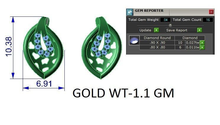 Ring Earrings Pendant Combo 3D print model_16