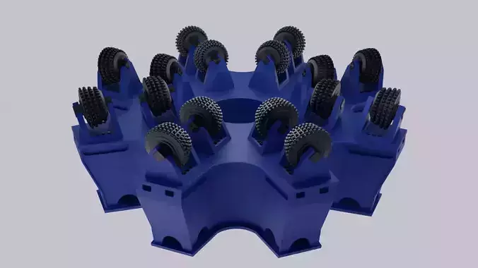 Raise Boring Reamer Low-poly 3D model