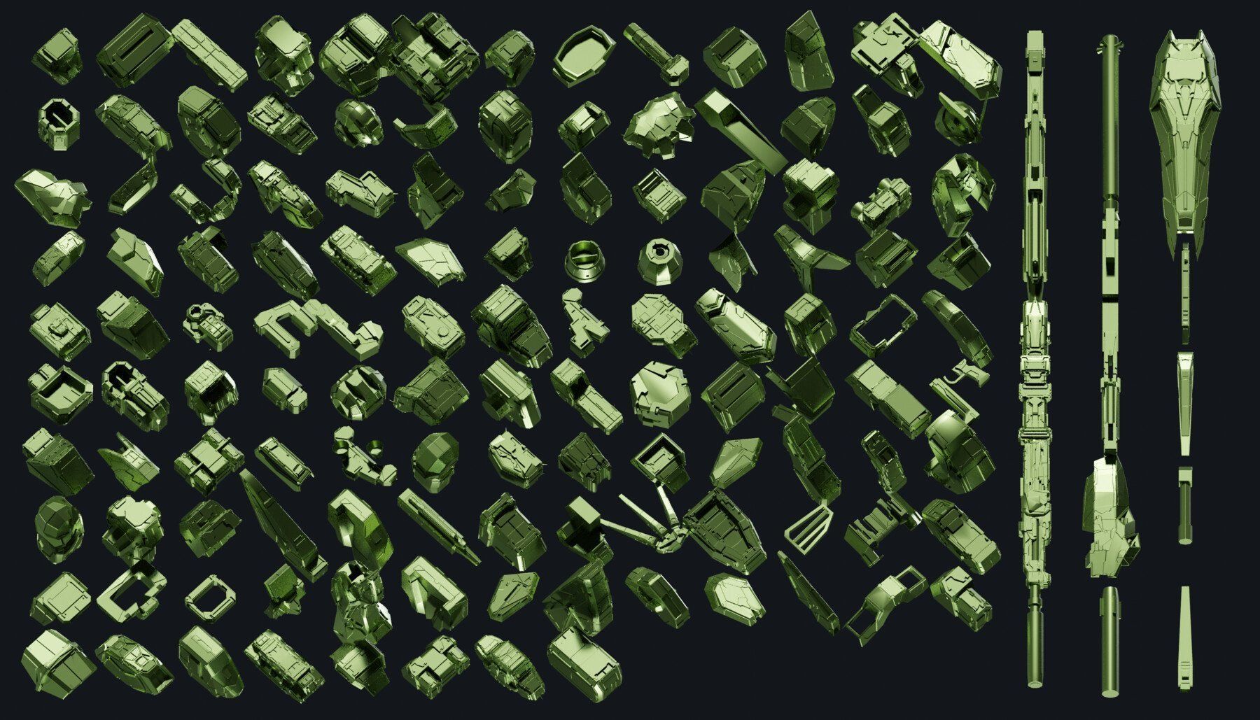 150 HARD-SURFACE KITBASH VOL 02 3D model_6