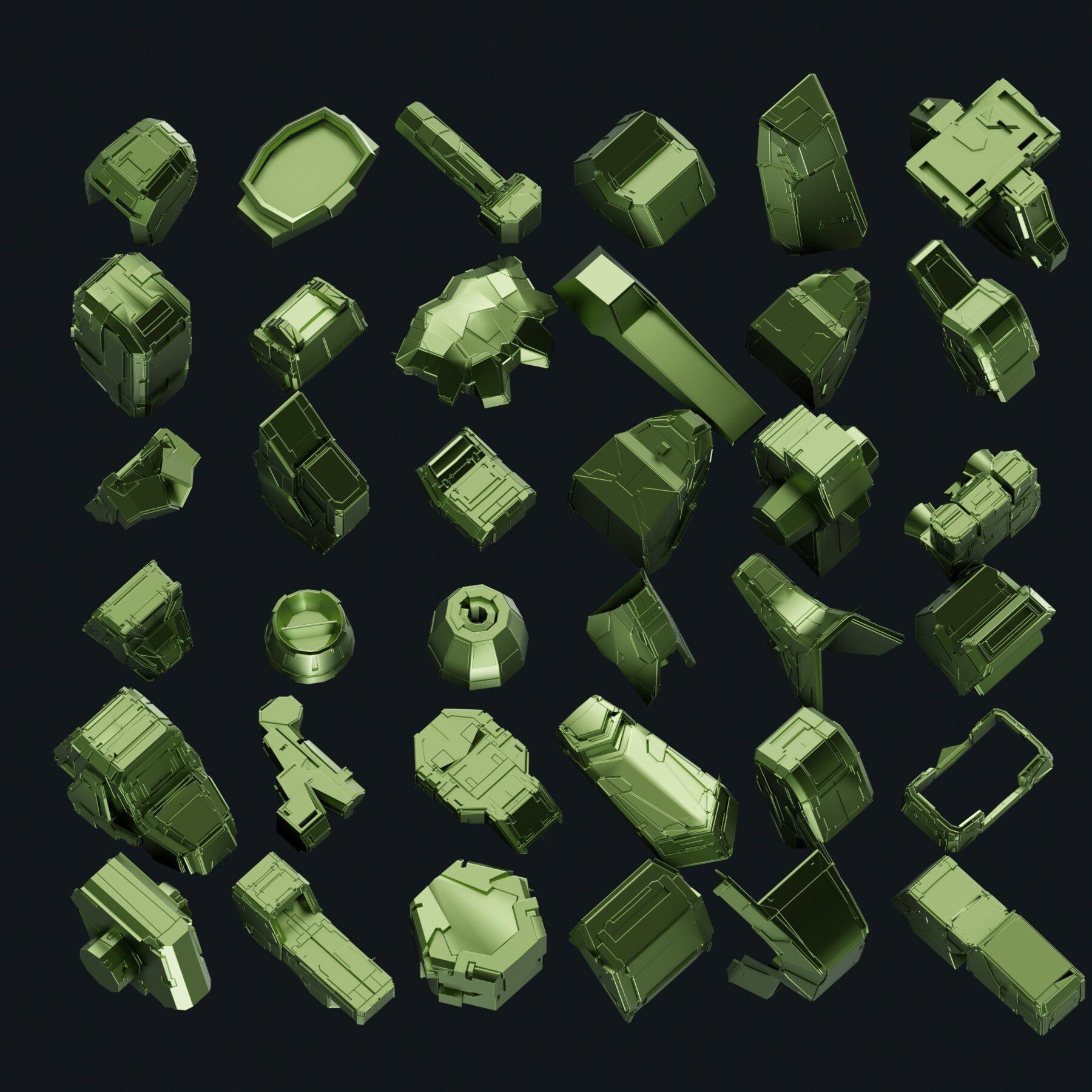 150 HARD-SURFACE KITBASH VOL 02 3D model_3