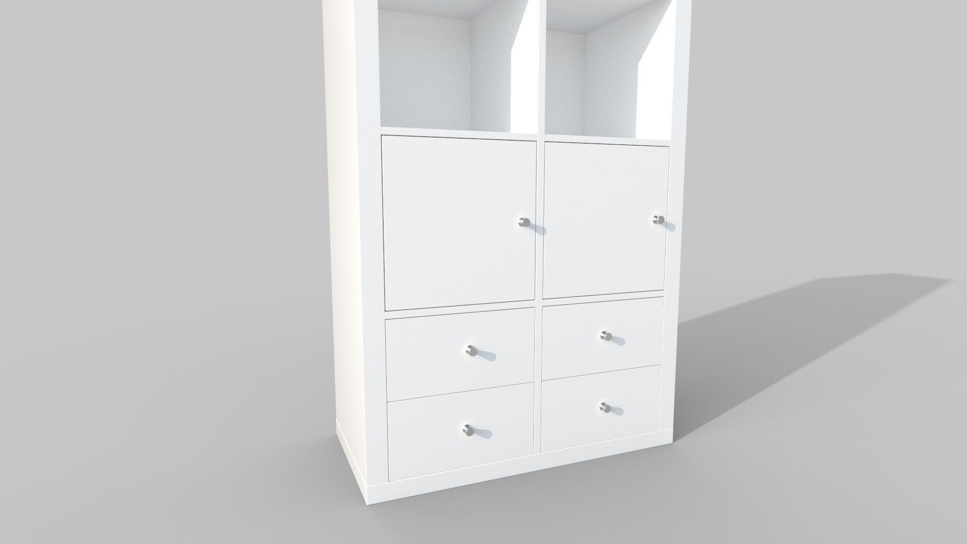 Bookcase 3D model_4