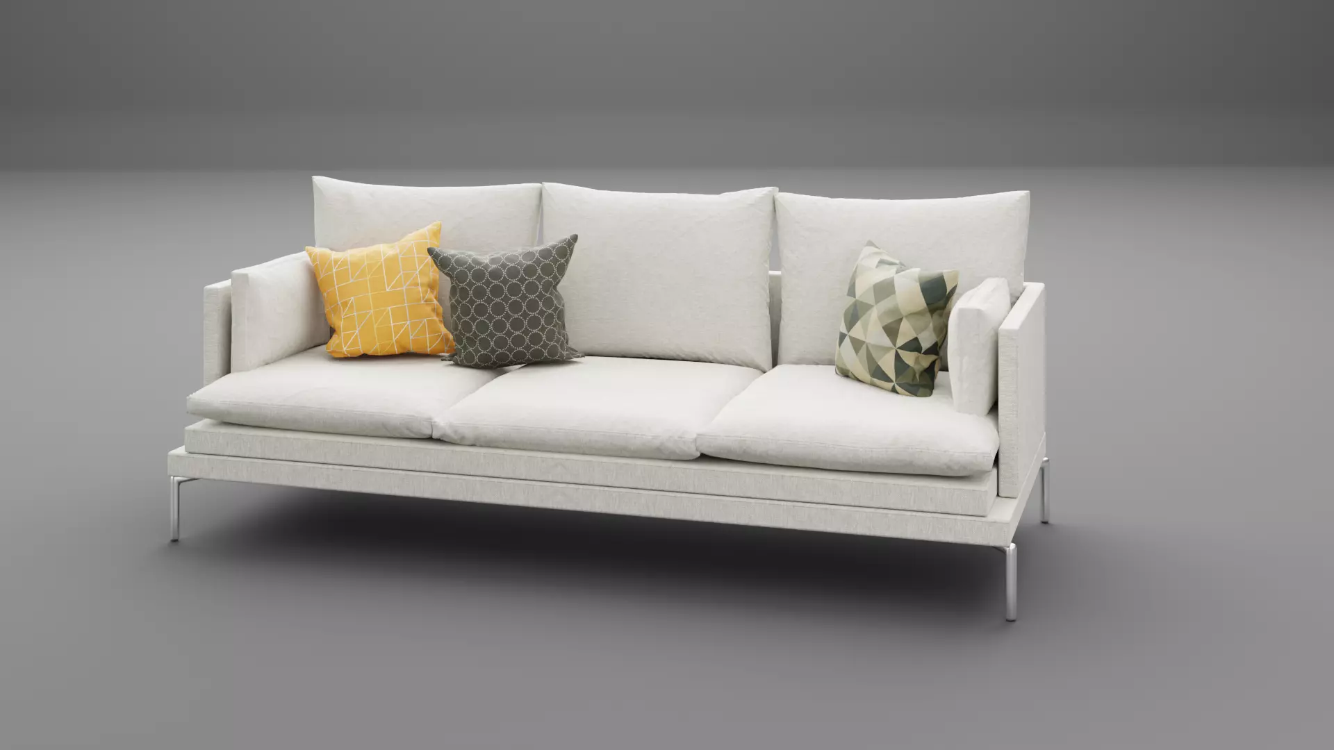 Couch or  Sofa Set 3D model_0