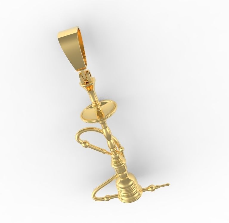 hookah pendant 3D print model_1