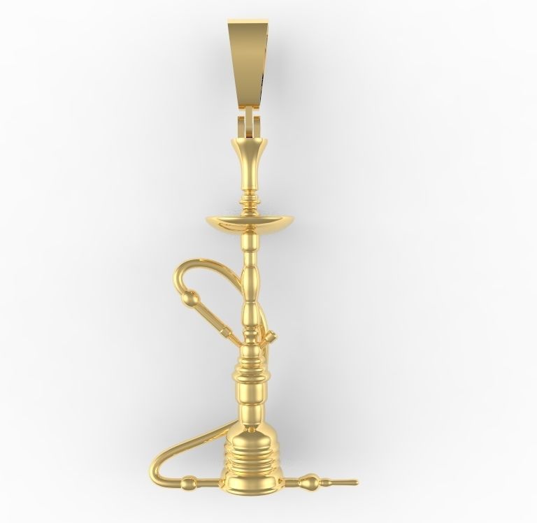 hookah pendant 3D print model_2
