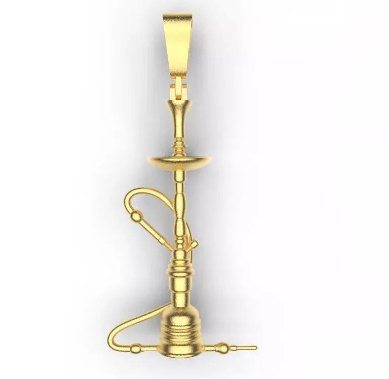 hookah pendant 3D print model_0