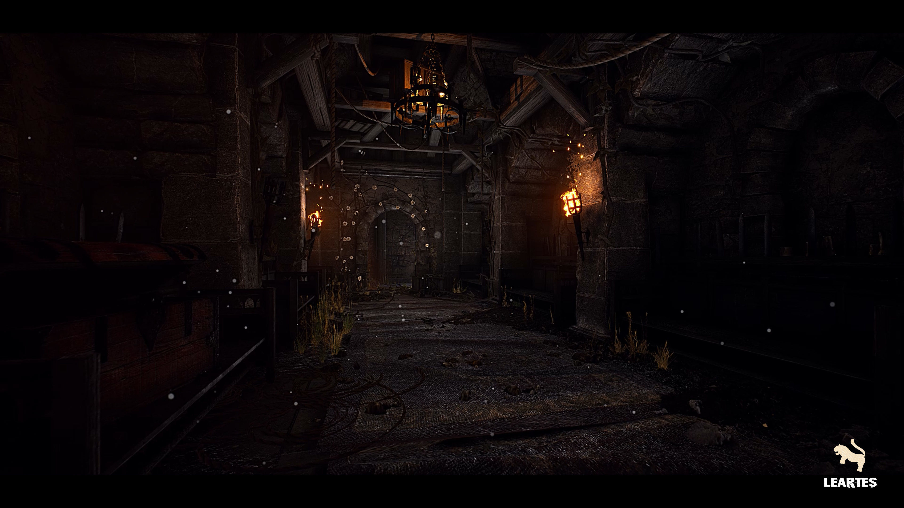 Medieval Castle Village Environment Low-poly 3D model_12