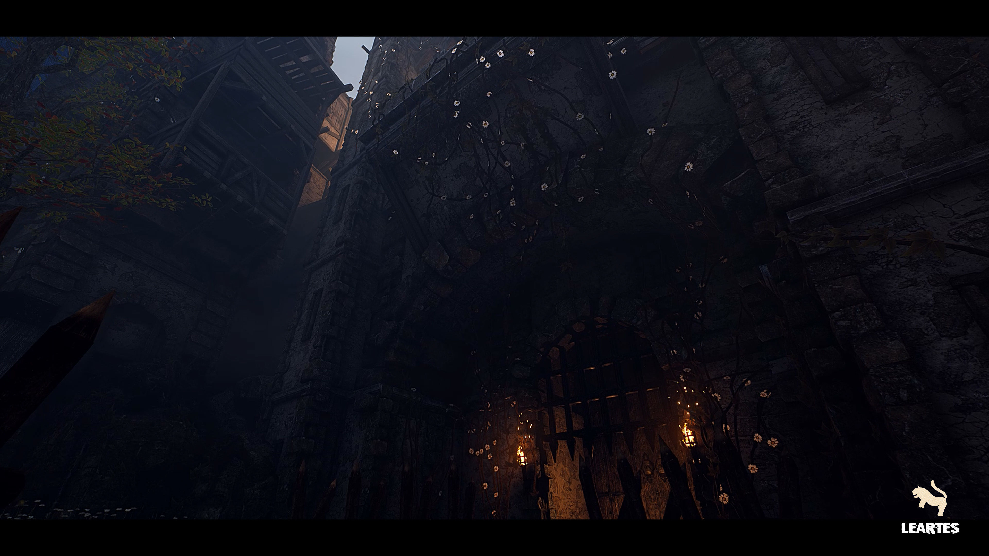 Medieval Castle Village Environment Low-poly 3D model_10