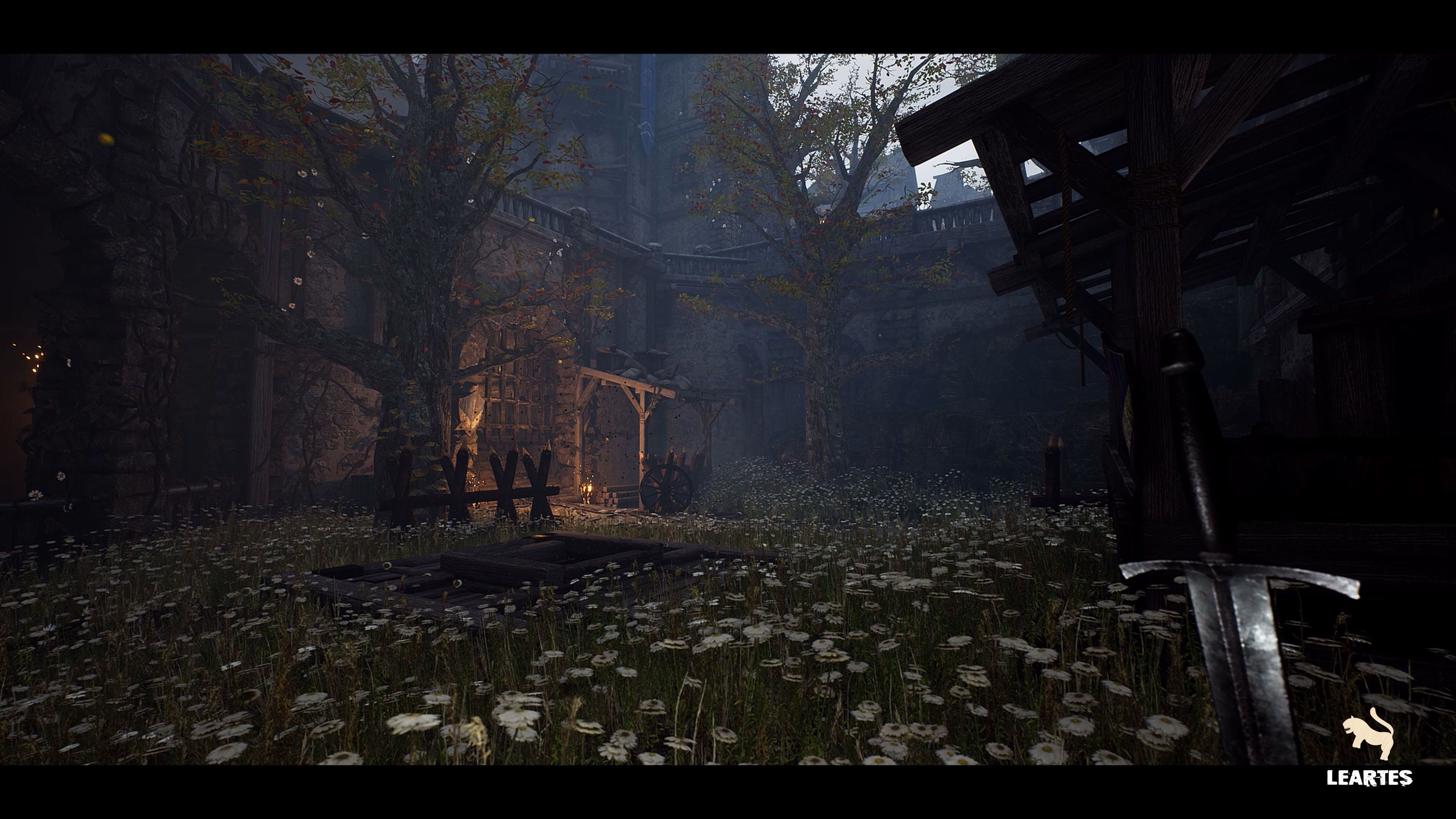 Medieval Castle Village Environment Low-poly 3D model_9