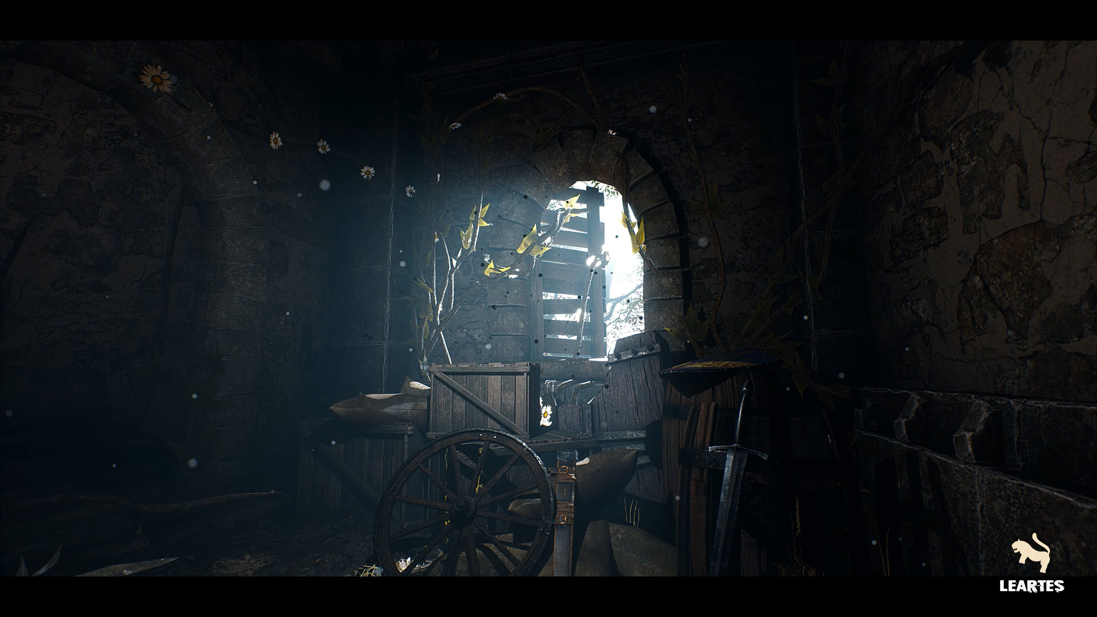 Medieval Castle Village Environment Low-poly 3D model_5