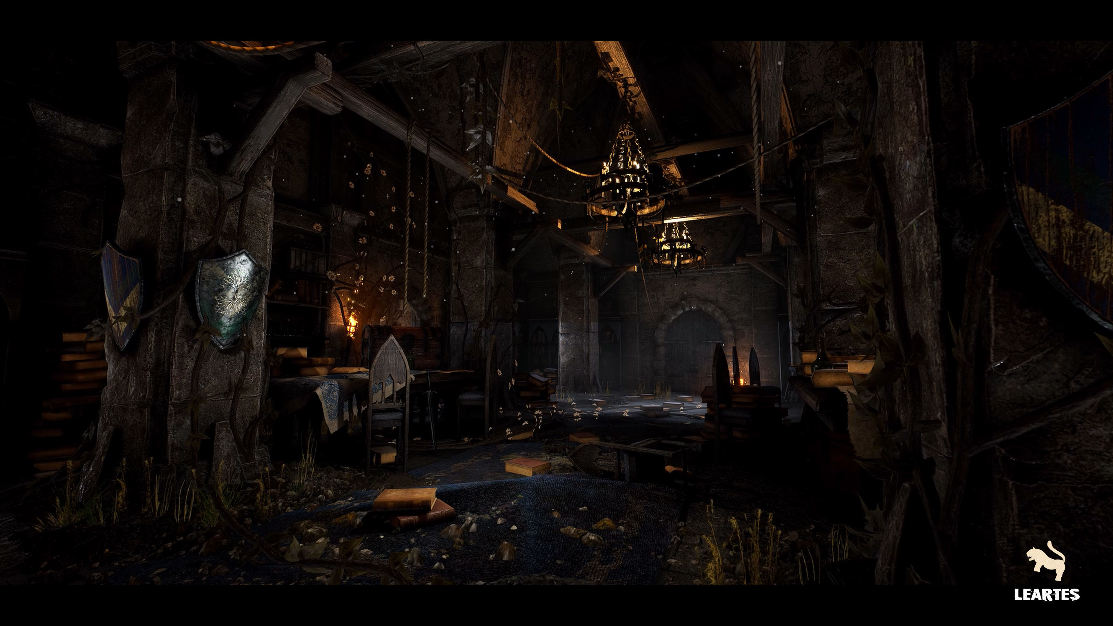 Medieval Castle Village Environment Low-poly 3D model_14