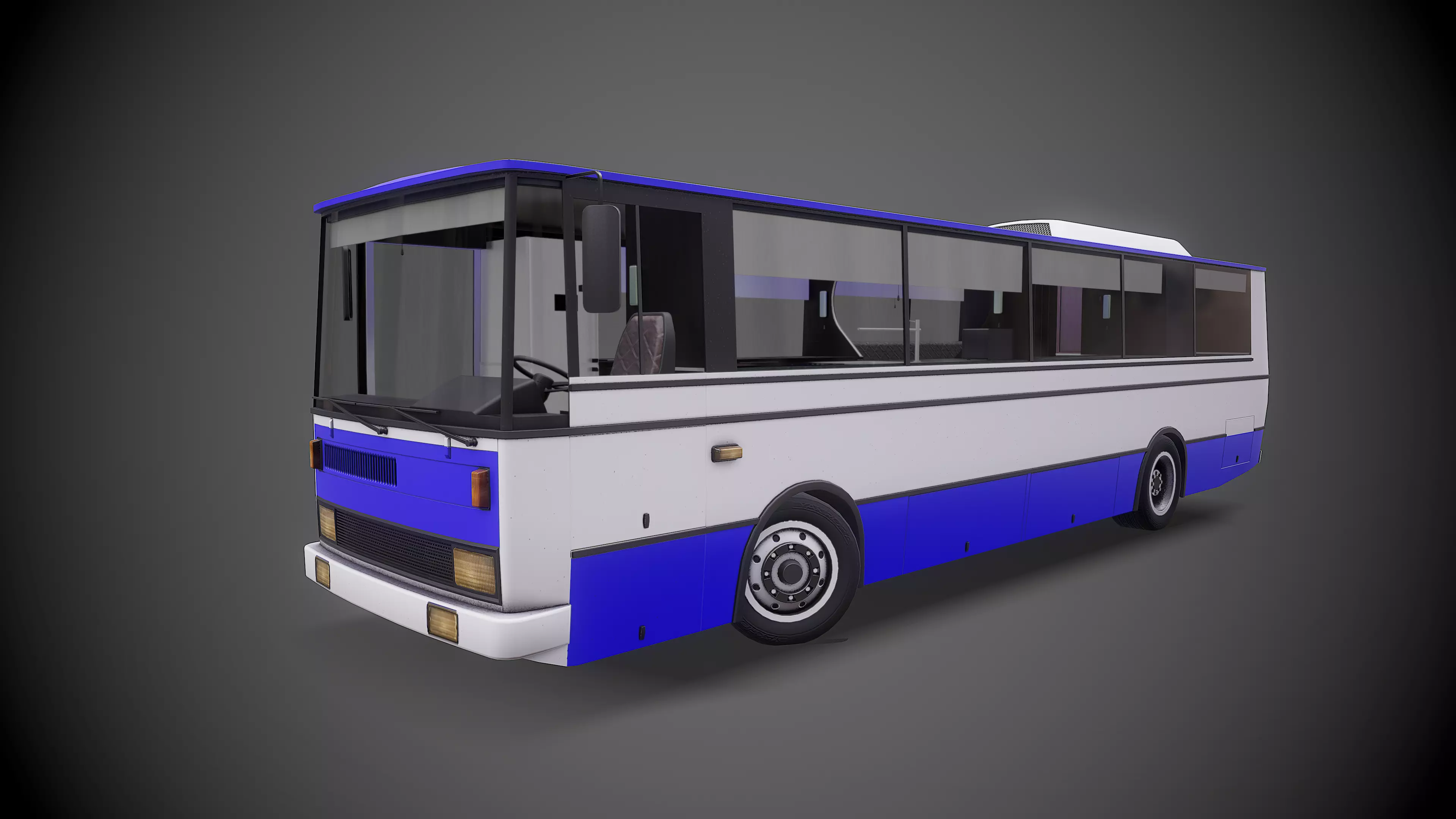 Bus-house bus Low-poly 3D model