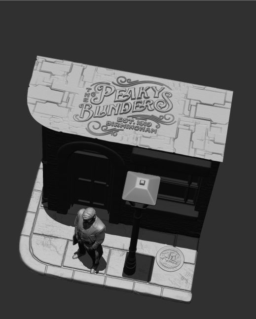 Peaky Blinders Tommy Shelby Diorama 3D print model_2