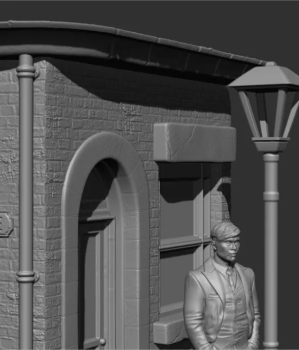 Peaky Blinders Tommy Shelby Diorama 3D print model_0