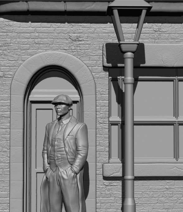 Peaky Blinders Tommy Shelby Diorama 3D print model_1