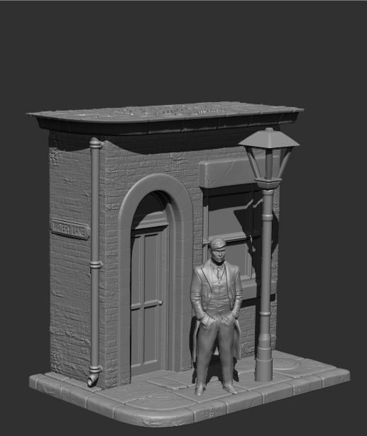 Peaky Blinders Tommy Shelby Diorama 3D print model_5