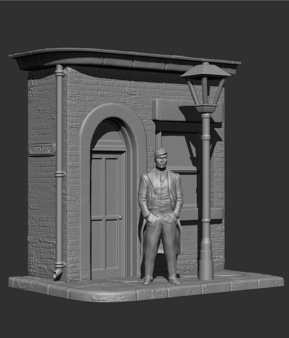 Peaky Blinders Tommy Shelby Diorama 3D print model_3