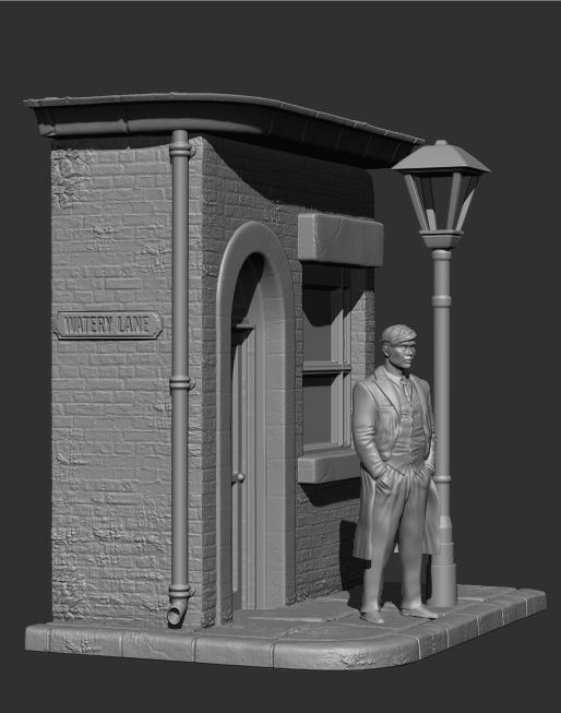 Peaky Blinders Tommy Shelby Diorama 3D print model_4