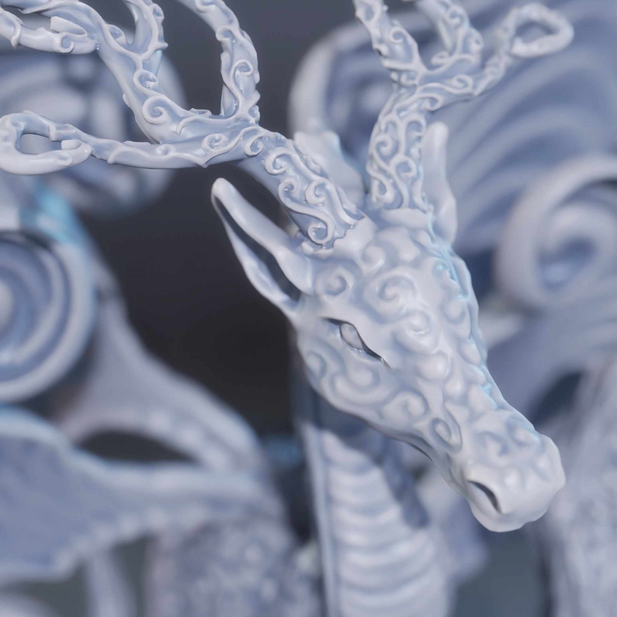 Eirvu Dragon of the Fae 3D print model_3