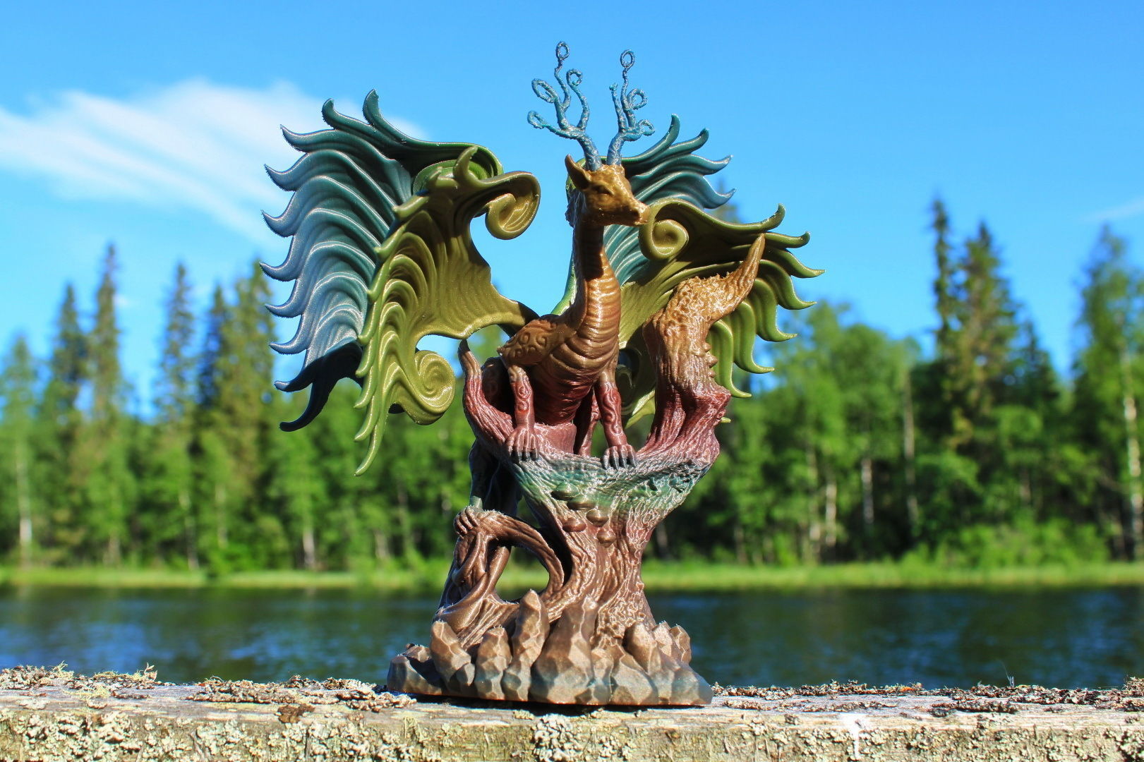 Eirvu Dragon of the Fae 3D print model_11