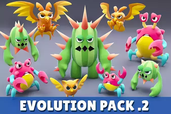 Cartoon Characters - Evolution Pack 02