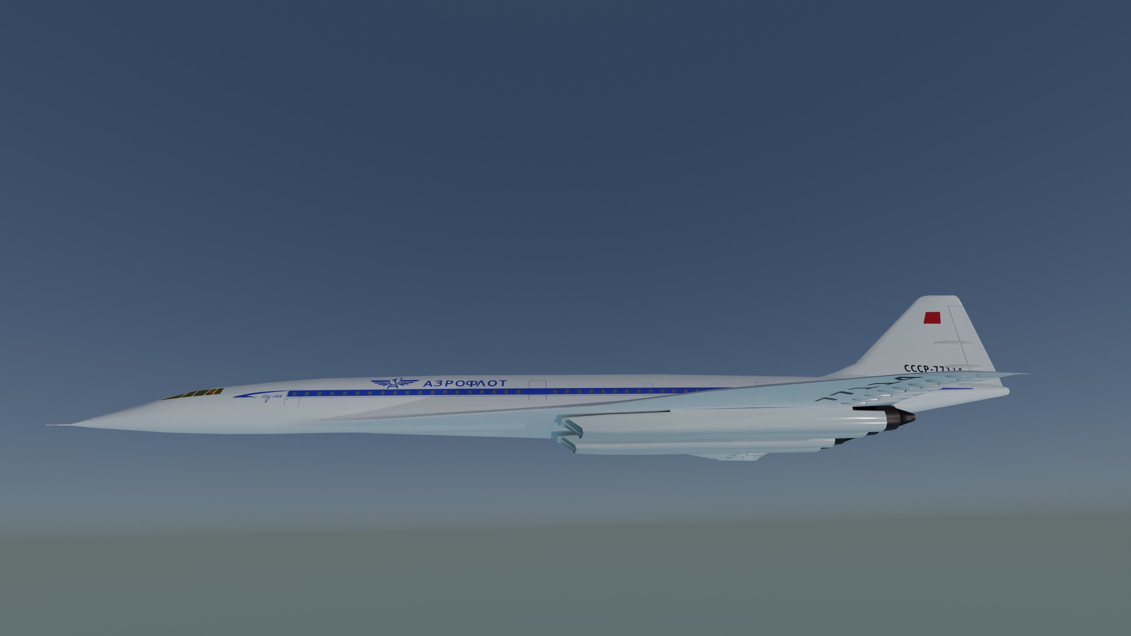 Tupolev TU 144 3D model_2