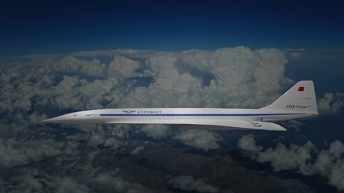 Tupolev TU 144 3D model