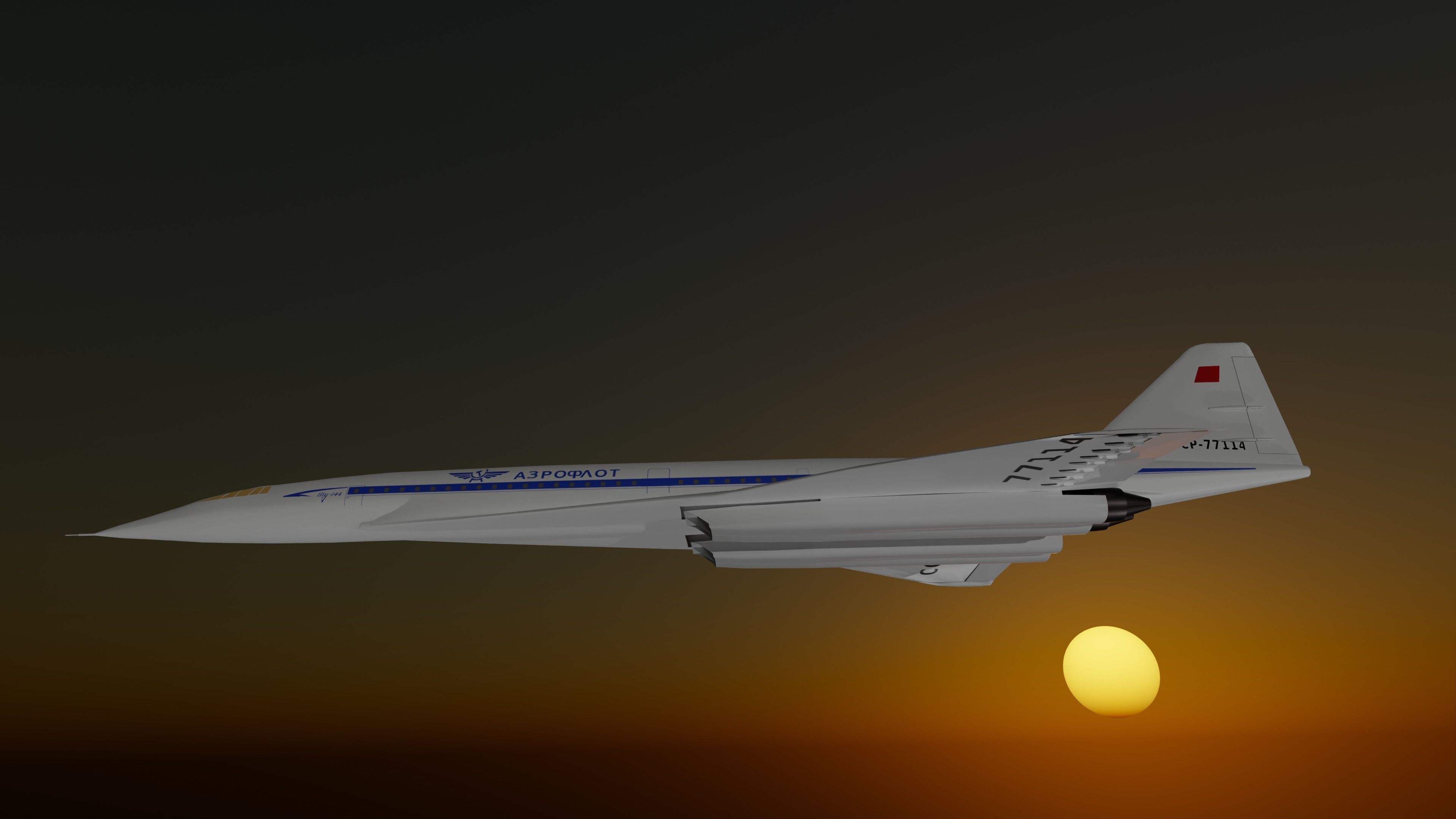 Tupolev TU 144 3D model_1